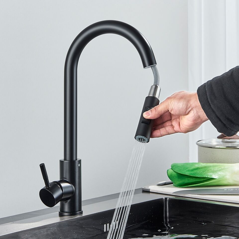 360° Pull Out 2-Mode Spray Sink Faucet