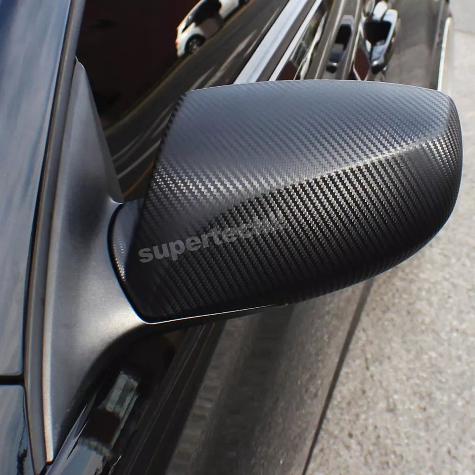 50cm x1.51M 4D Gloss Black Carbon Fiber