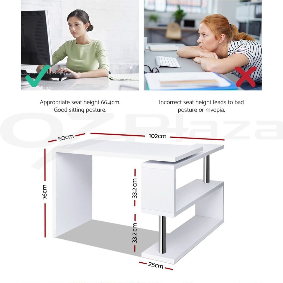 White Computer Desk