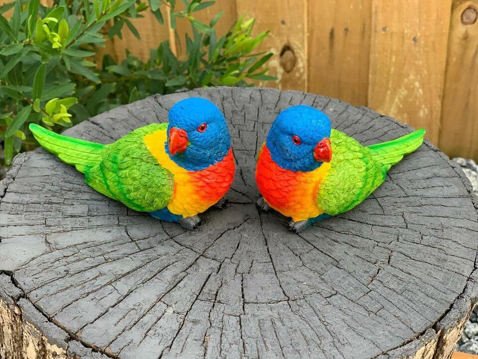 Rainbow Birds Figurine Ornament