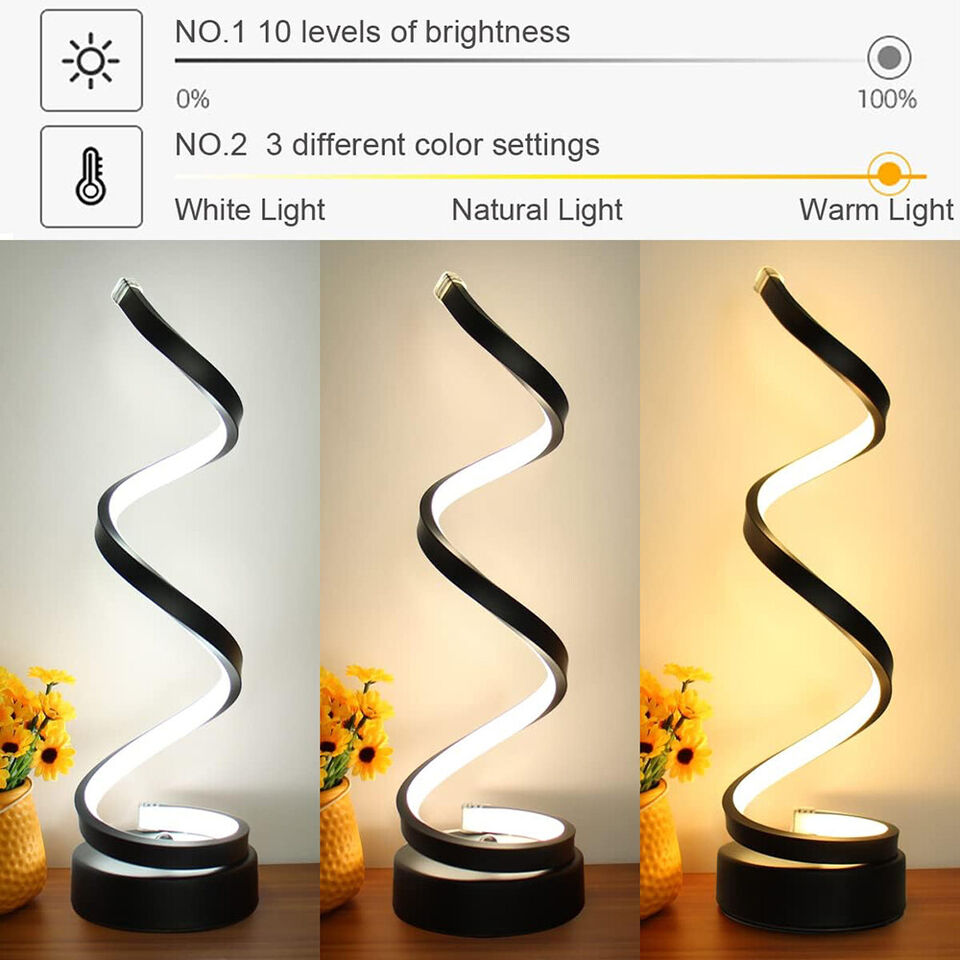 Modern Spiral Desk Lamp