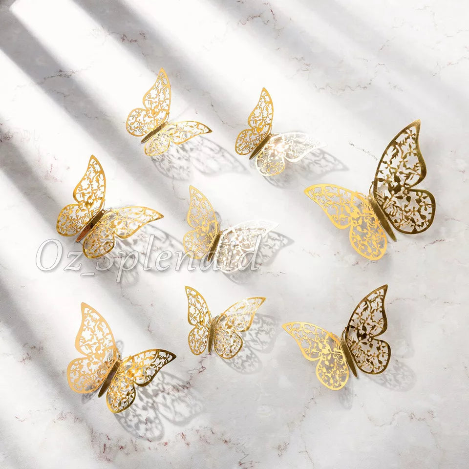 12 pcs 3D Butterfly Wall Stickers