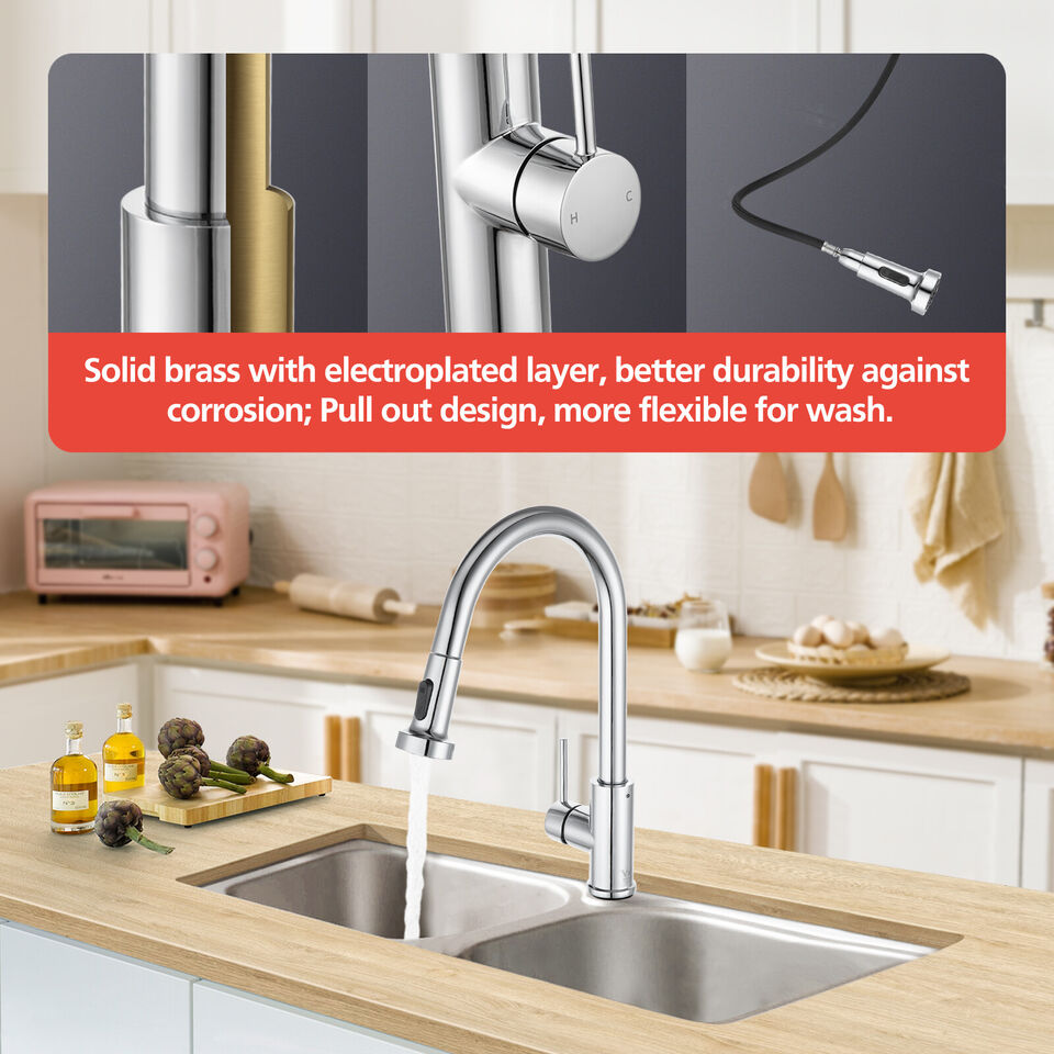 Kitchen Tap Mixer Pull Out Basin Brass Faucet