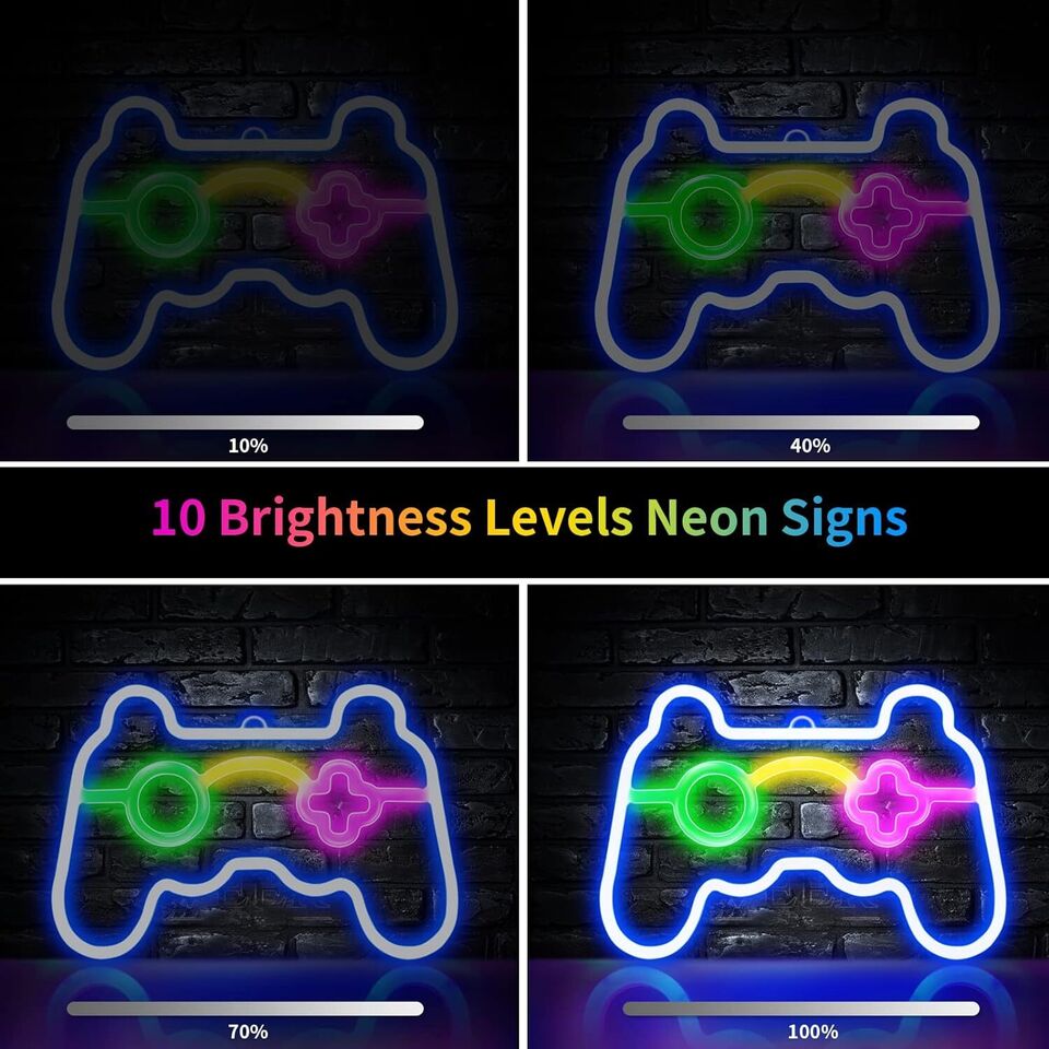 Gamepad Shape Led Neon Light