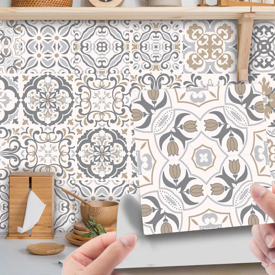 24PCS Moroccan Style Tile Wall Sticker