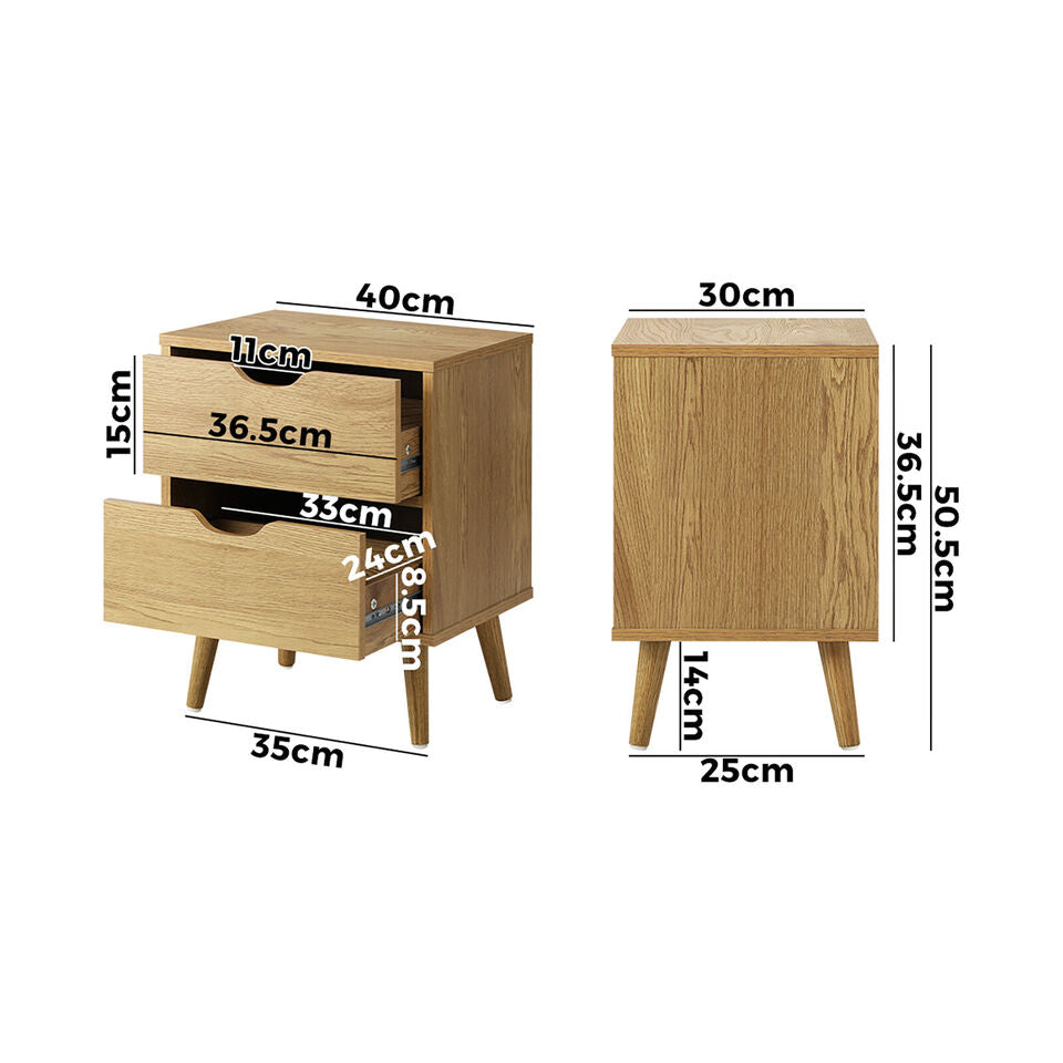 2-tier Bedside Table