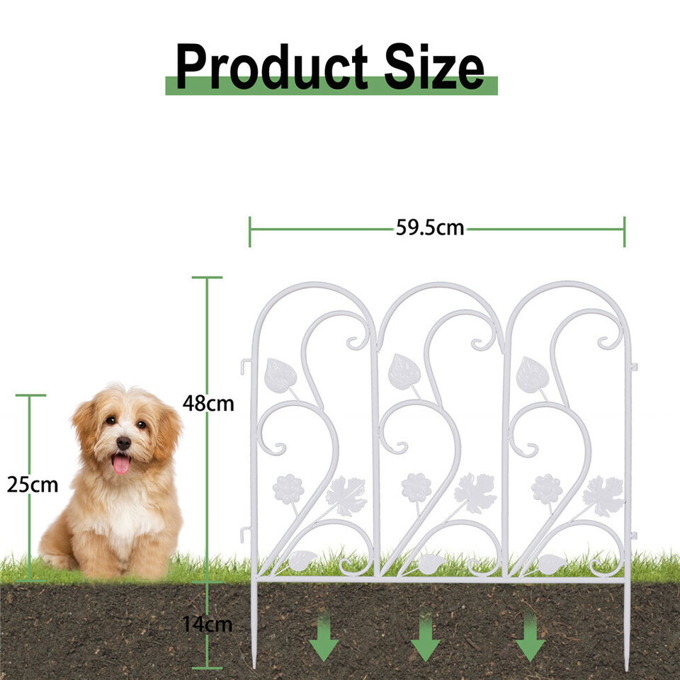 5PCS Decorative Garden Fence