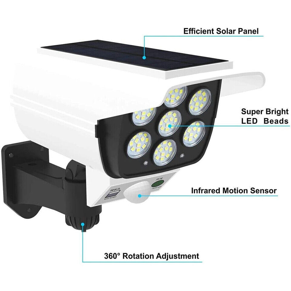 77 LED Solar Motion Sensor Light