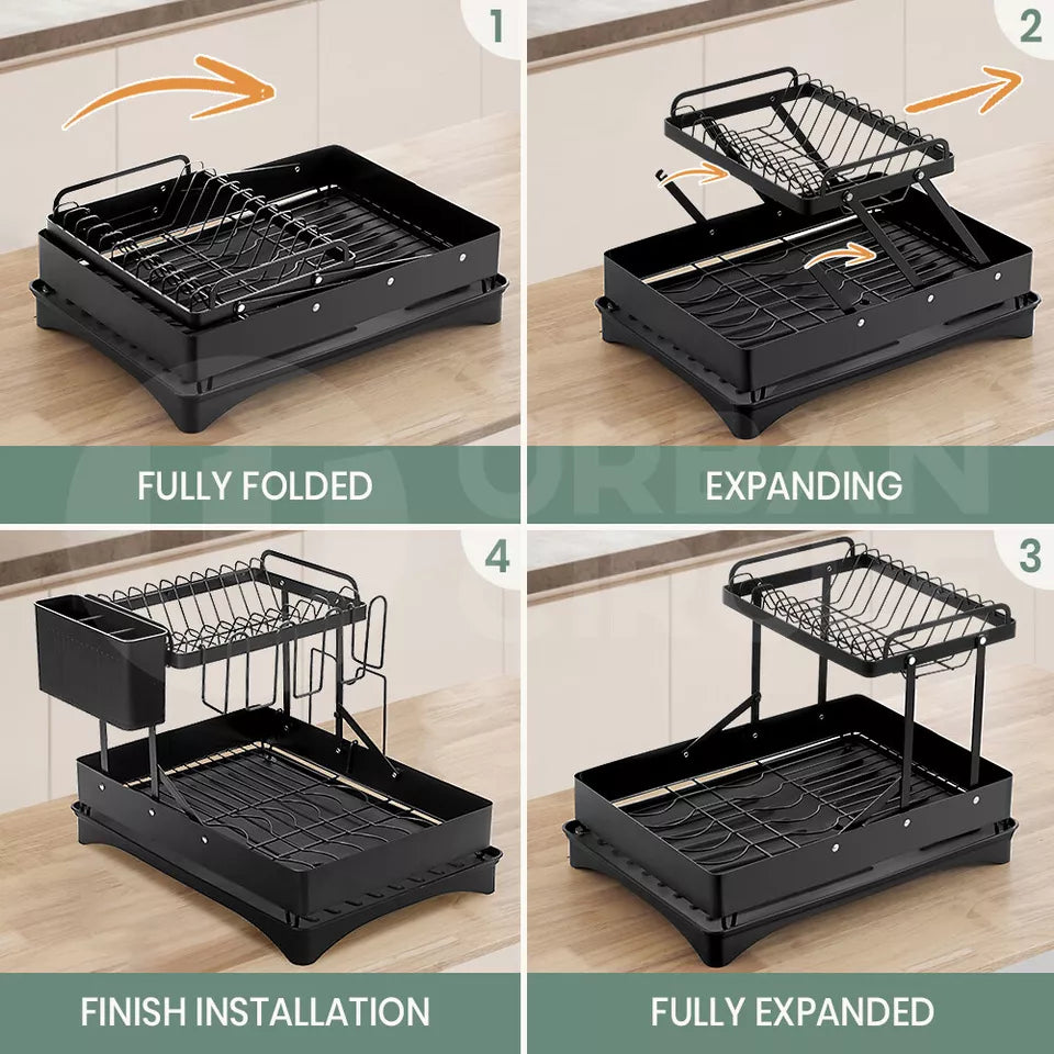 Drying Rack with Cup Holder