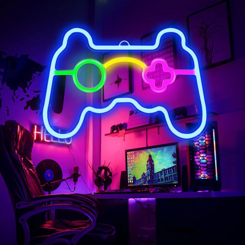 Gamepad Shape Led Neon Light