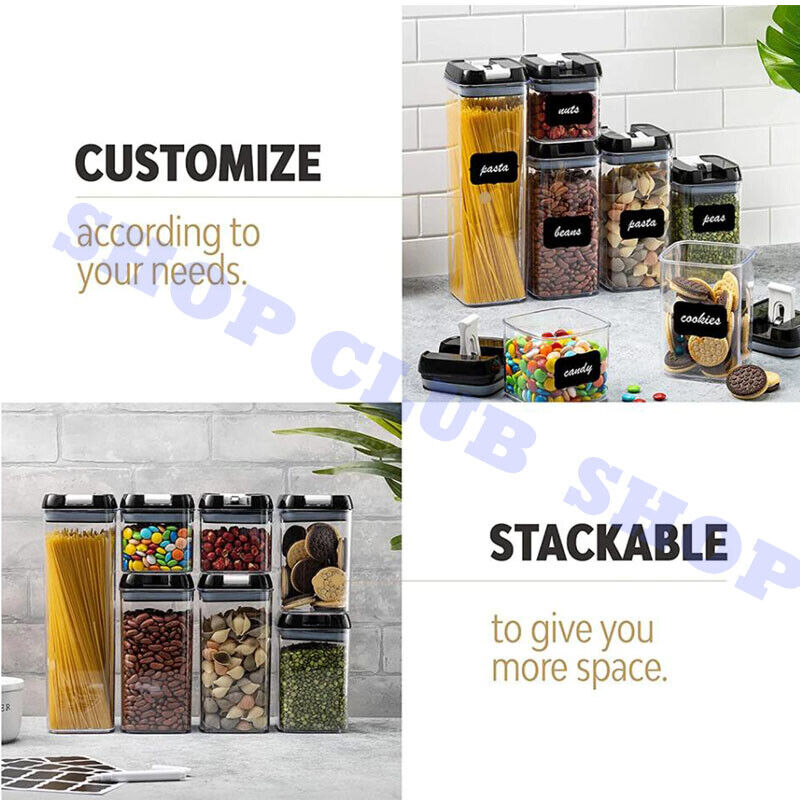 7Pcs Kitchen Storage Pantry Organization Containers