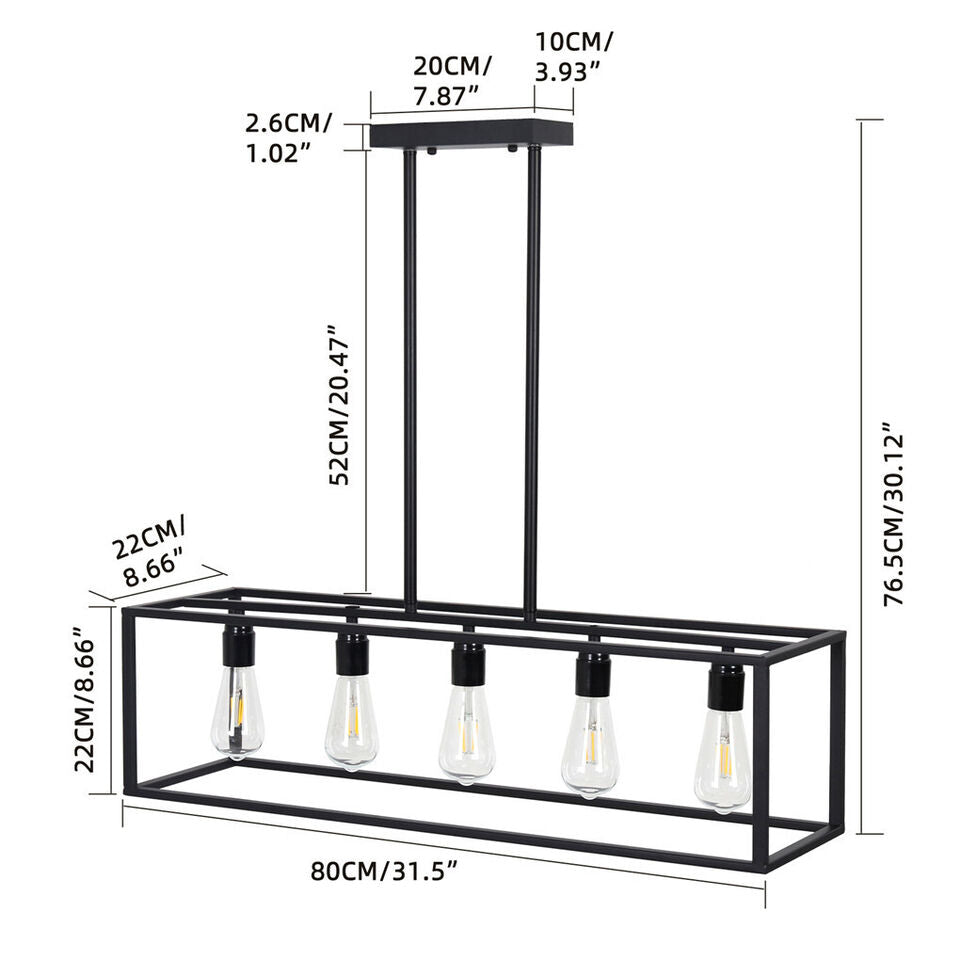 Industrial Kitchen Chandelier