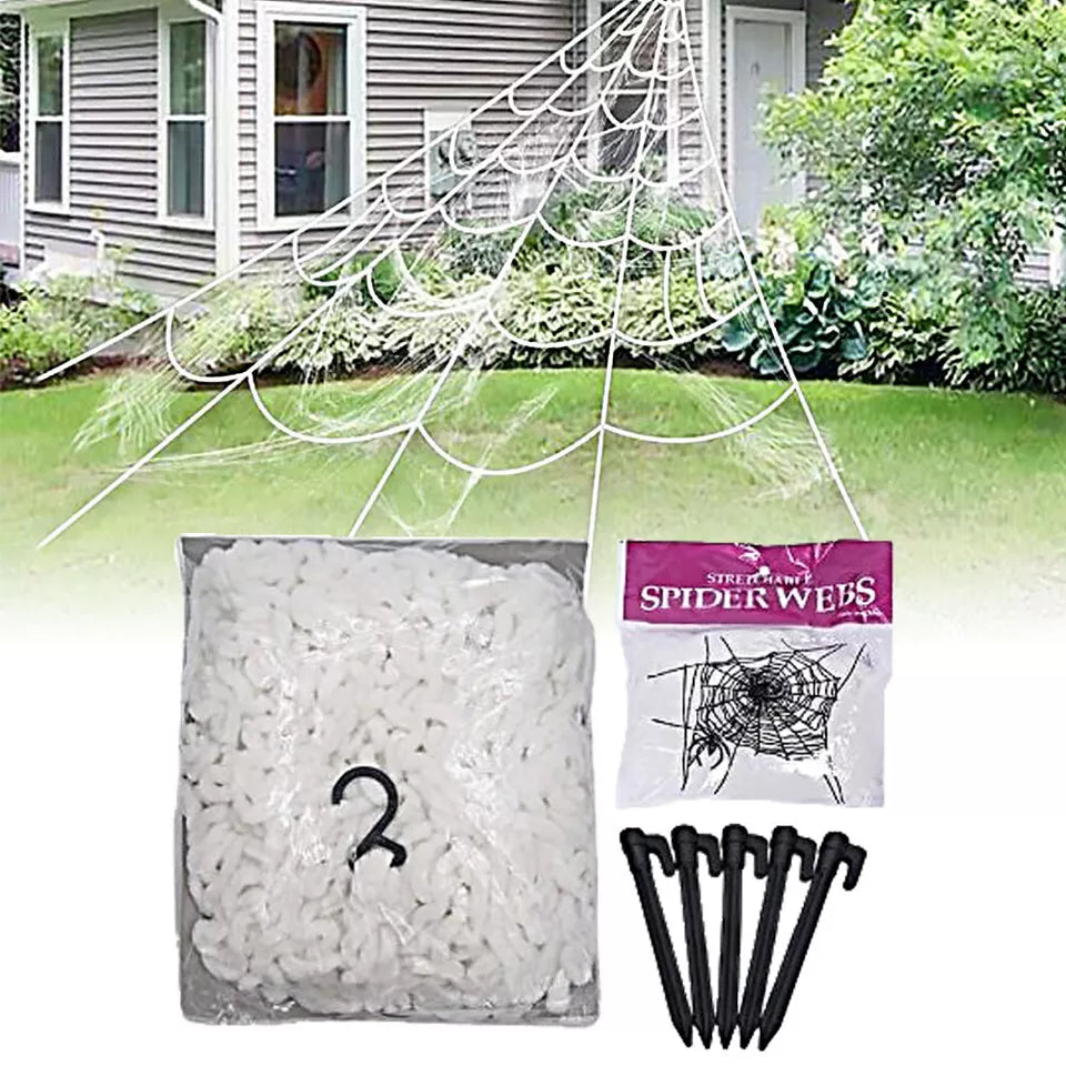 Giant Spider Web Halloween Decoration