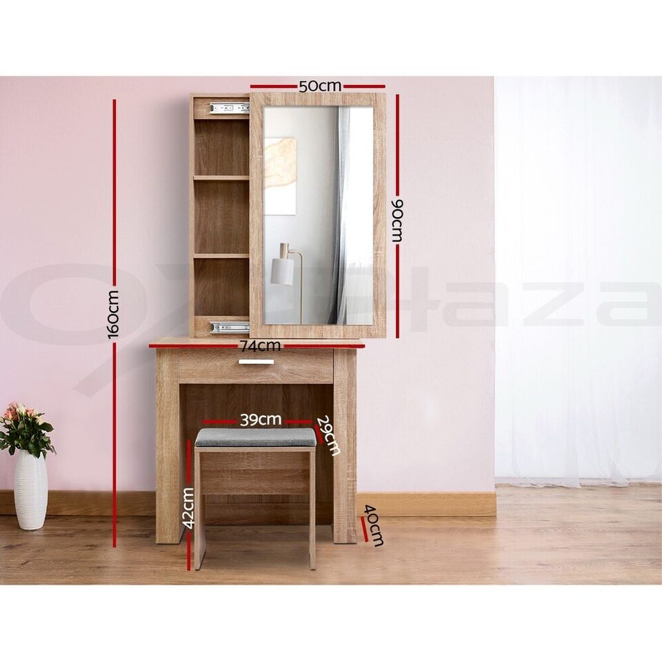 Mirror Sliding  Dressing Table