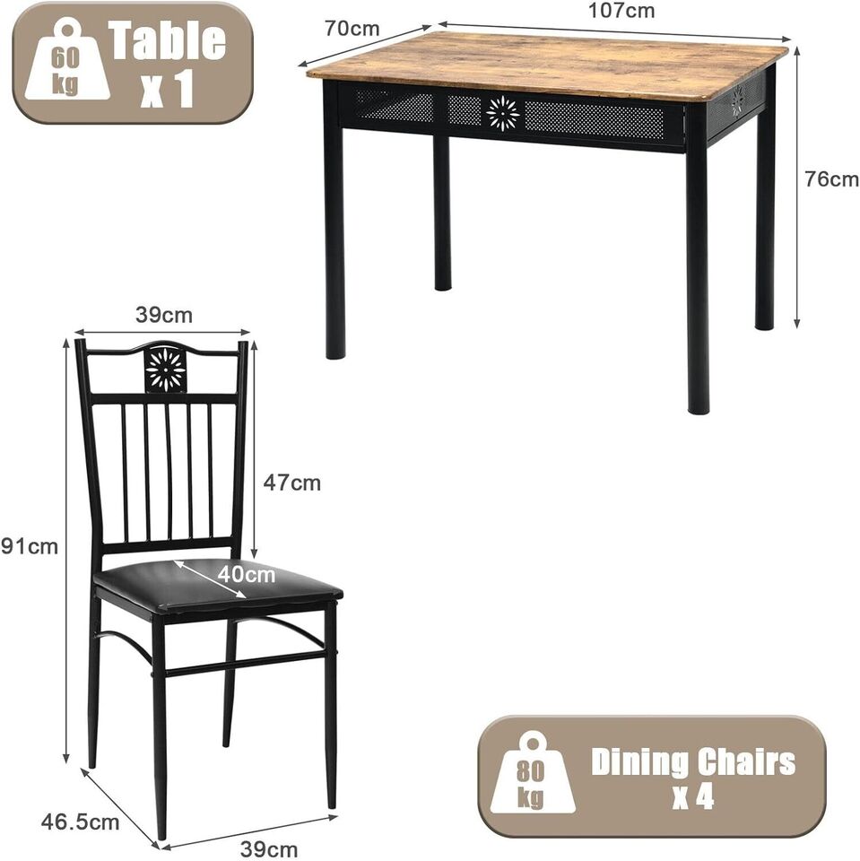 5 Piece Dinning Table Set