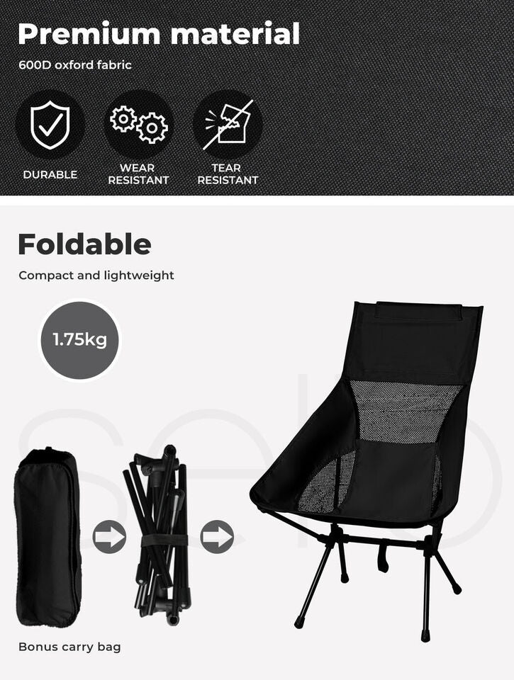 Black Camping Chair