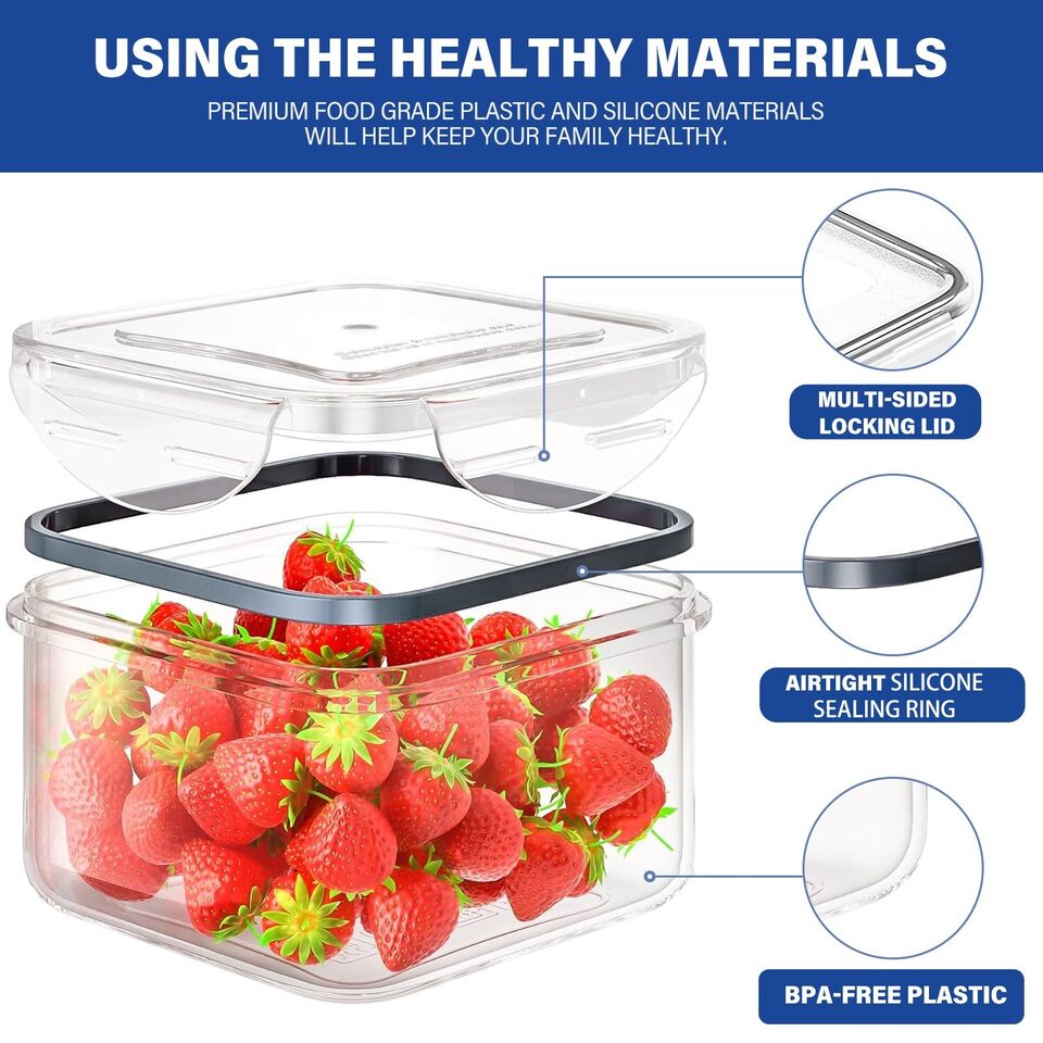 24 PCs Food Storage Container Set