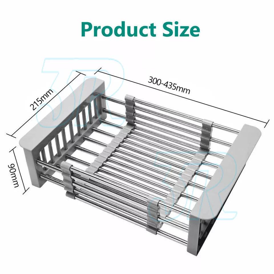 Telescopic Over Sink Dish Drying Rack