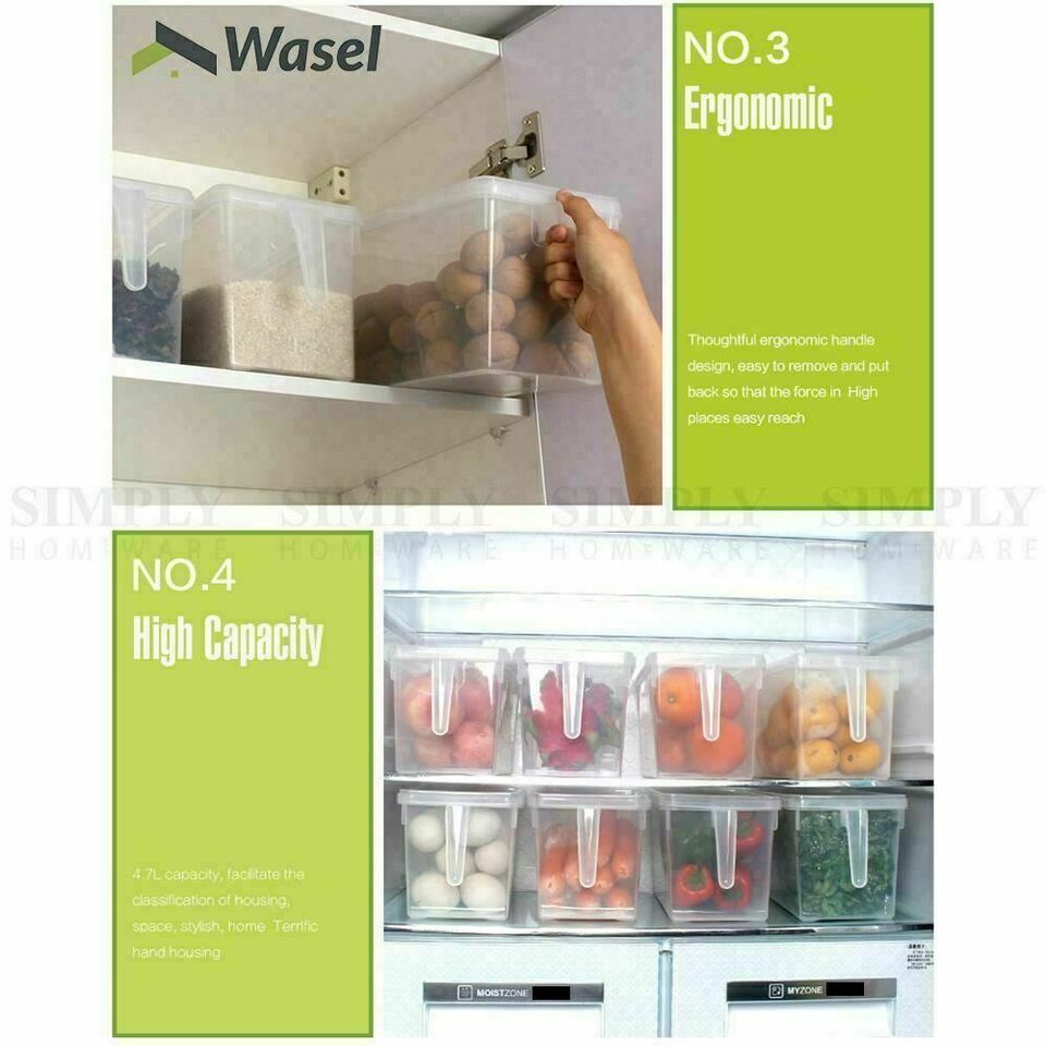 Pack Of 4 Refrigerator Storage Box