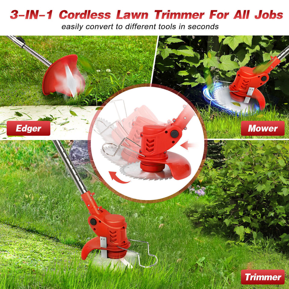 Cordless Electric Grass String Trimmer