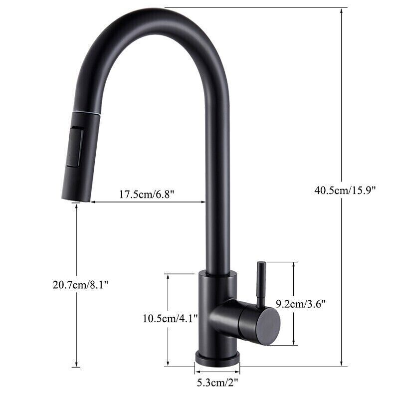 360° Pull Out 2-Mode Spray Sink Faucet