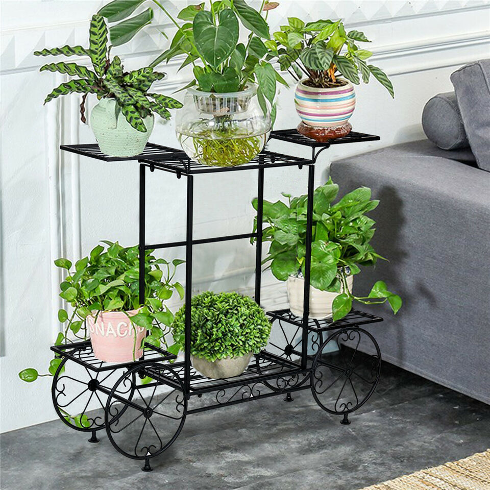 Large Metal Garden Cart