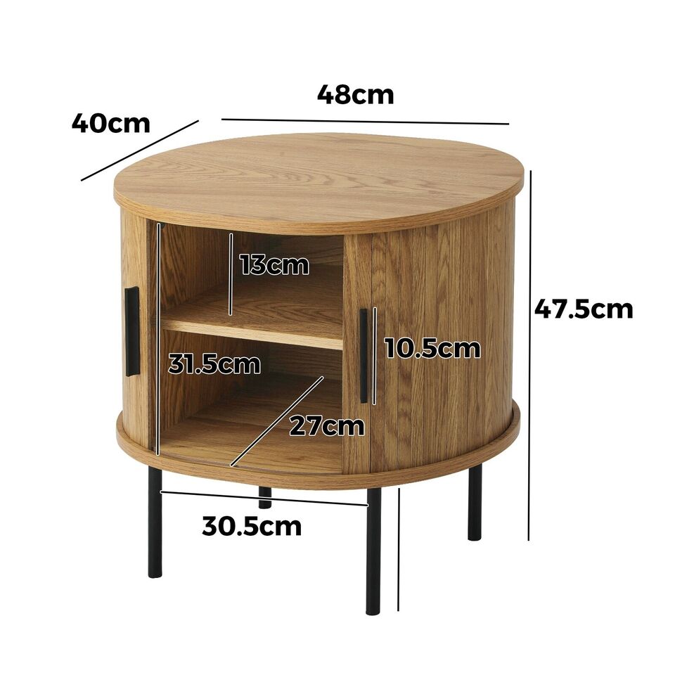 2-tier Bedside Table