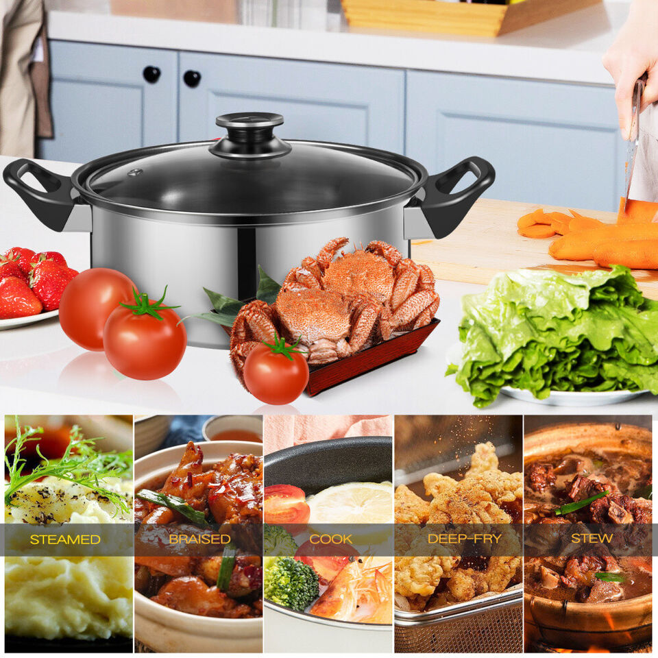 12 Pcs Stainless Steel Cookware Set