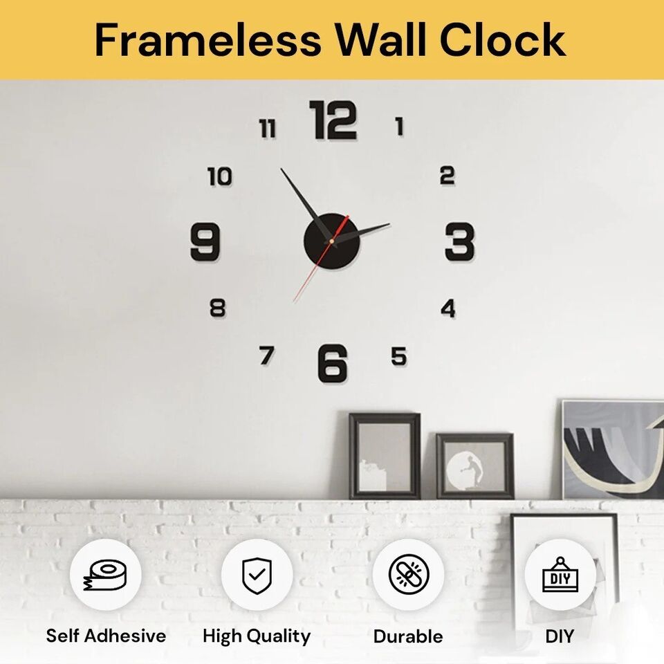 3D Modern Wall Clock