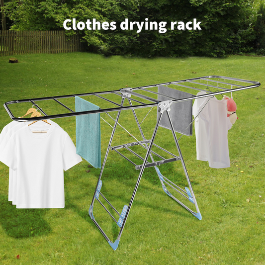 2 Tier Stainless Steel Foldable Laundry Rack