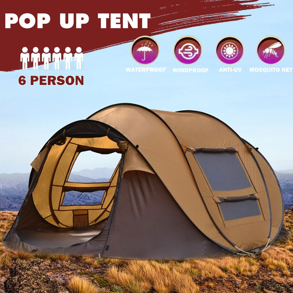 6 Persons Instant Beach Camping Tent