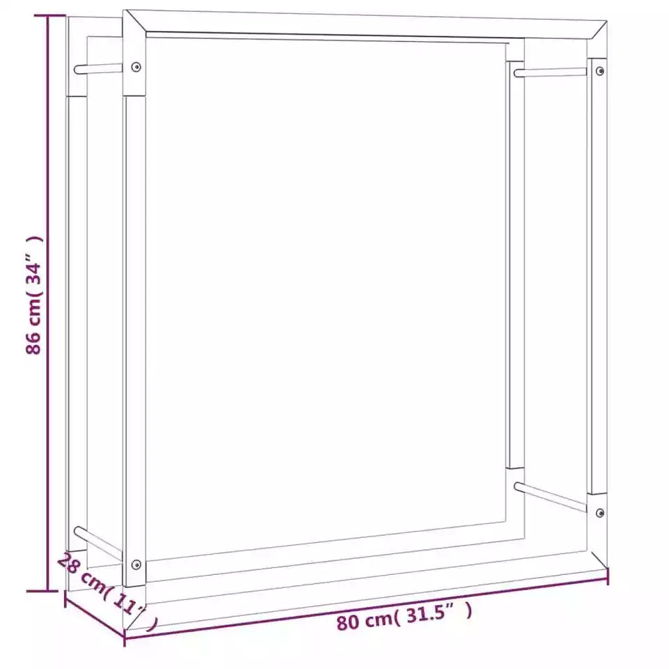 Steel Firewood Rack